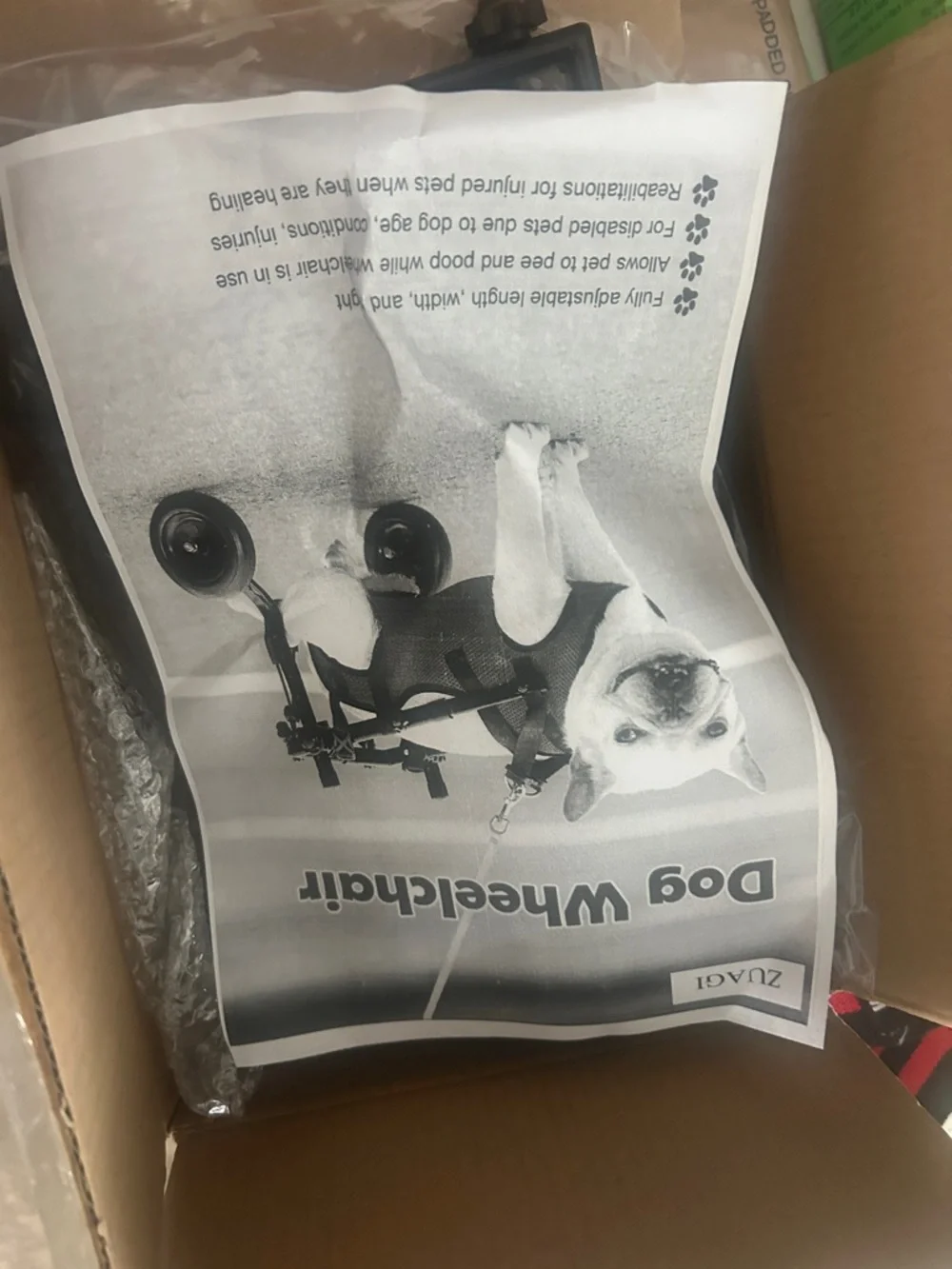 Adjustable Small Dog Wheelchair - Mobility Aid for Disabled Pets,x-Small Dog